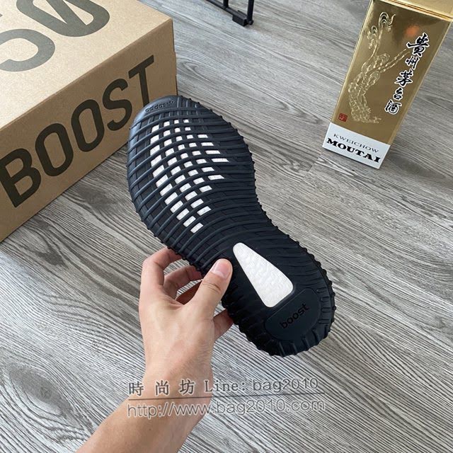 Adidas男女椰子鞋 阿迪達斯夜光椰子350 Adidas Yeezy Boost 350 v3水滴黑  xhn1523